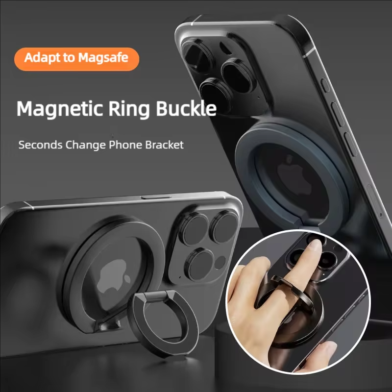 Apple Iphone 16 - Magnetic Phone Ring Holder Dual-Side Magnet