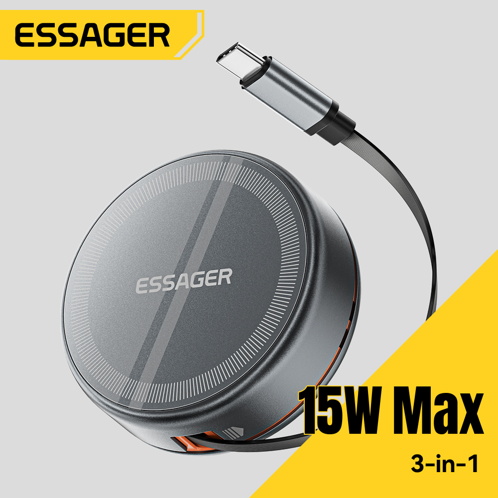 Smartwatch Ac - Essager 15W 3 in 1 Magnetic