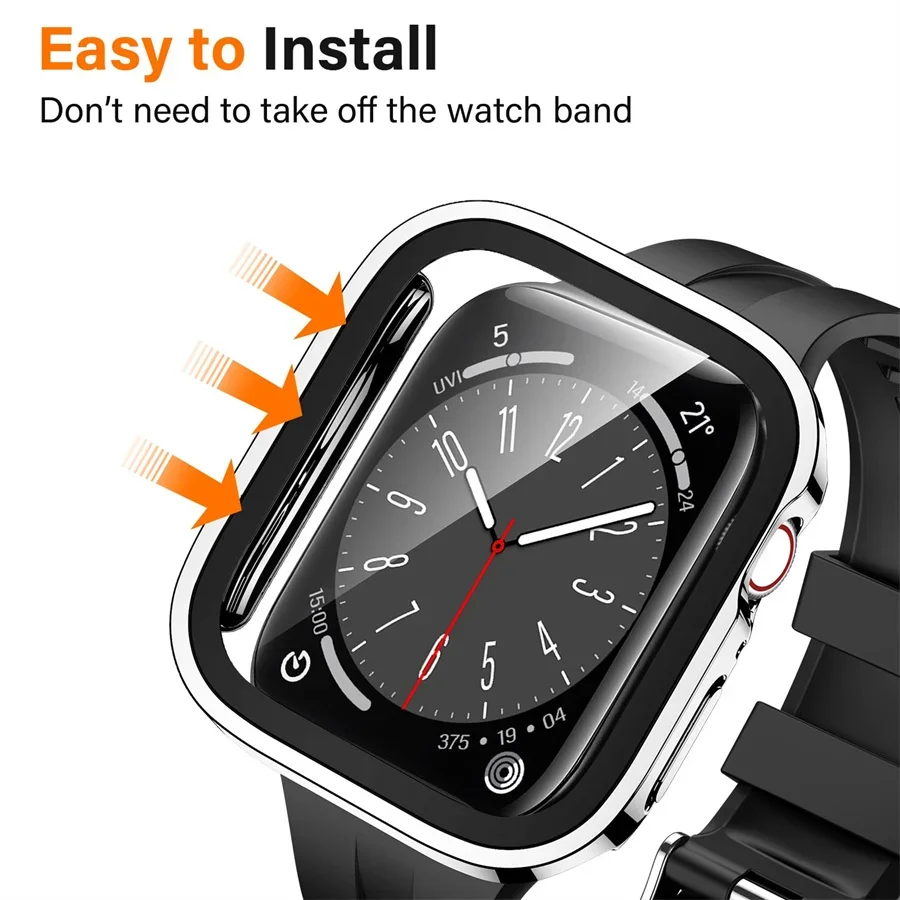 Glass+cover For Apple Watch ca - огляд і ціна Smartwatch Watch Accessories For Women