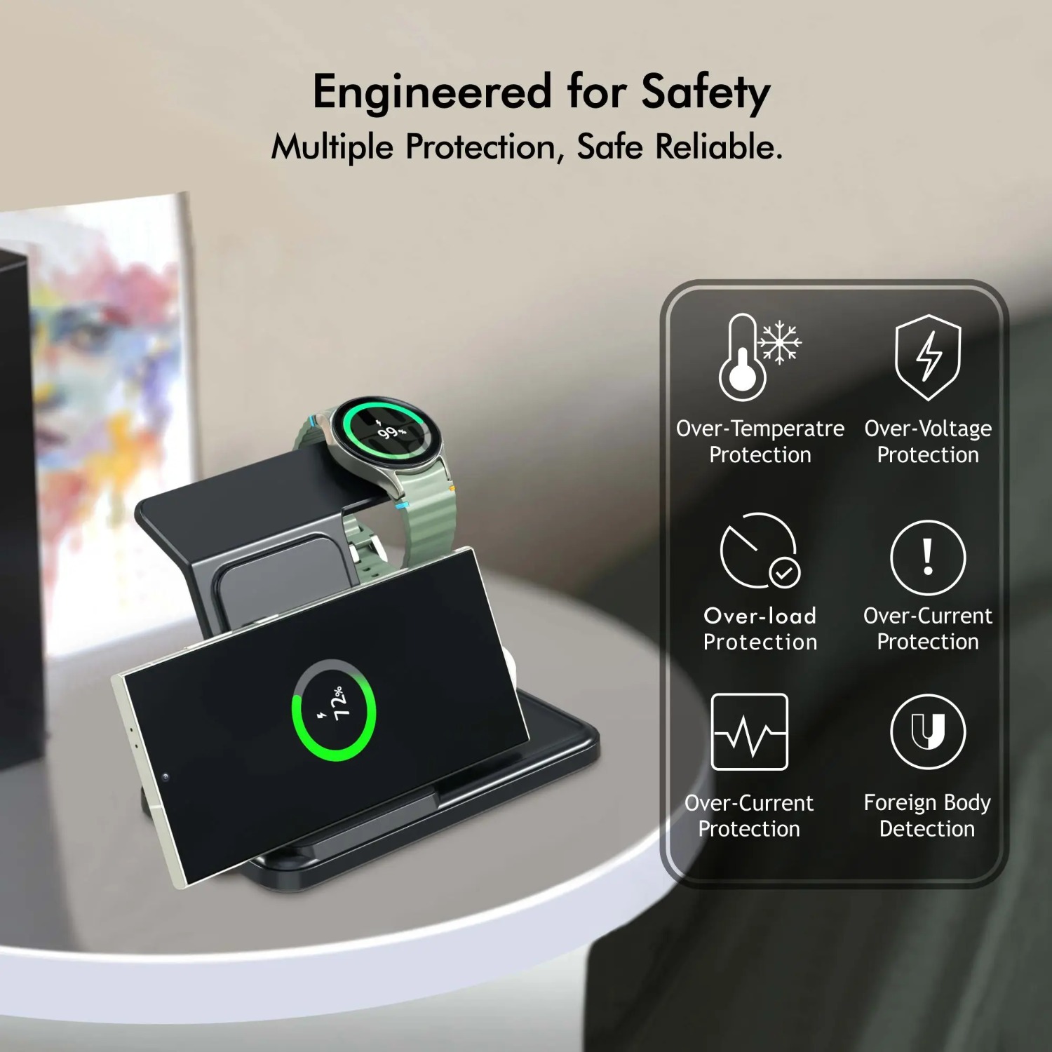 Desktop 3-in-1 Wireless Charge - огляд і ціна Smartwatch Ac