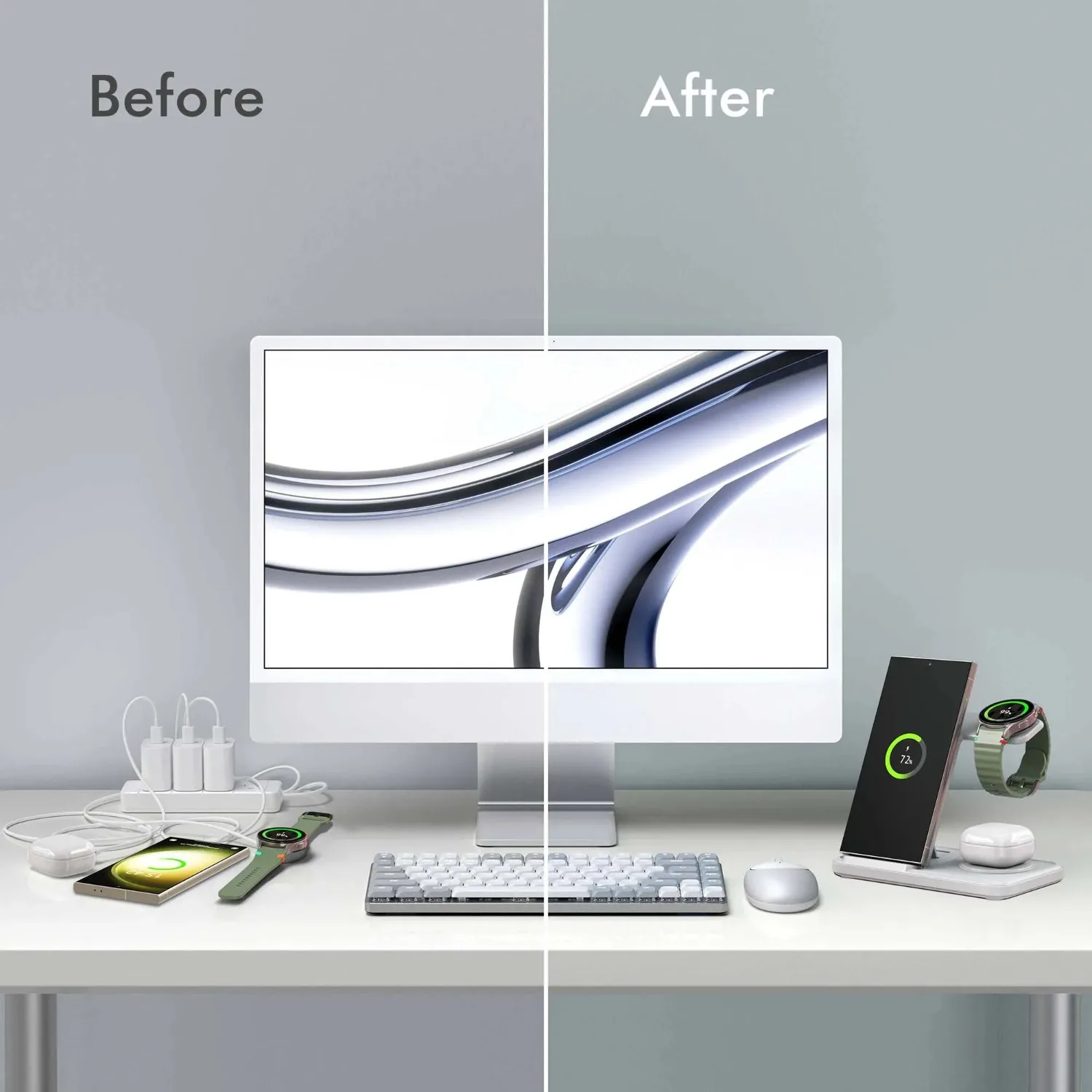 Desktop 3-in-1 Wireless Charge - огляд і ціна Smartwatch Ac