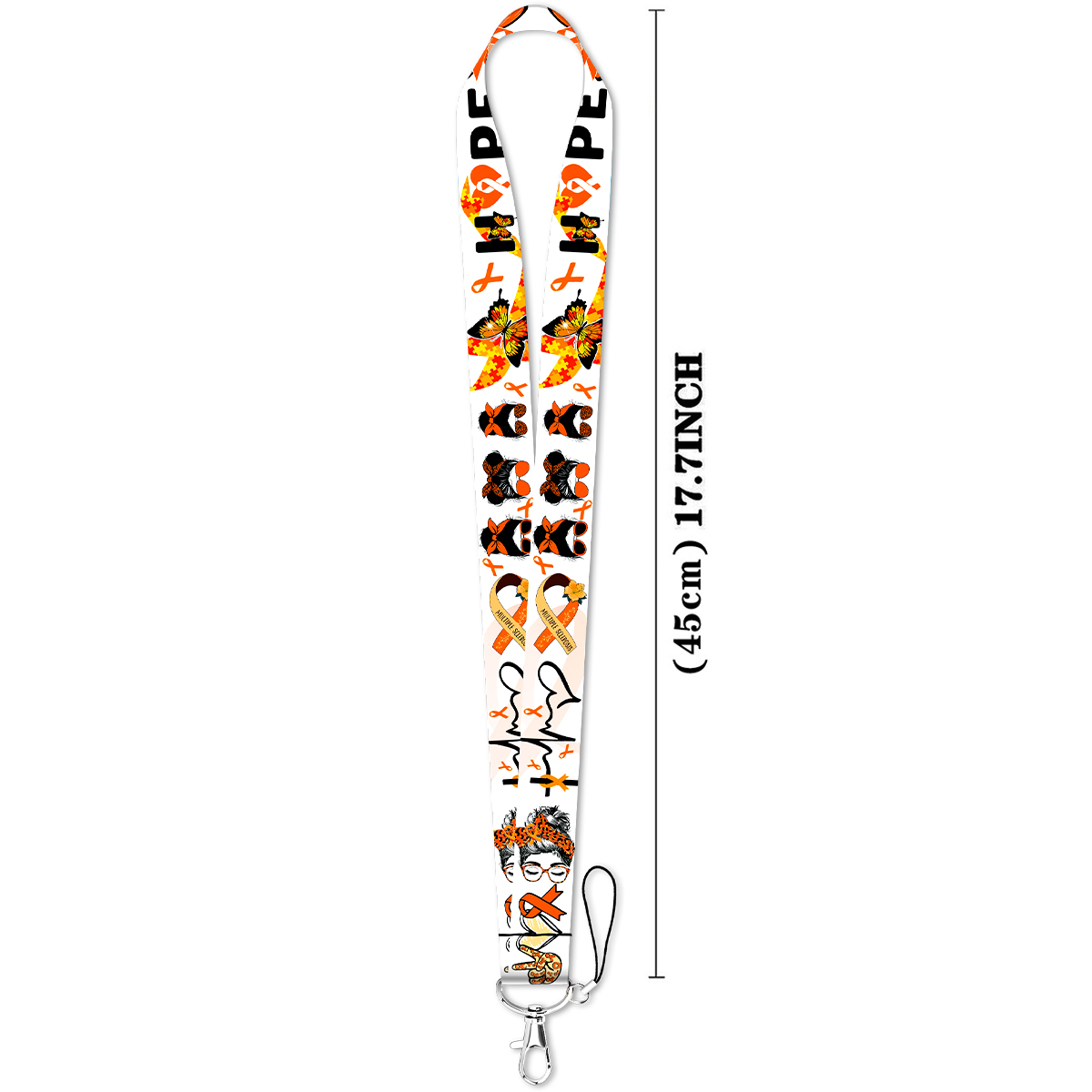Orange Ribbon Butterfly Hope C - огляд і ціна Rugged Sport Strap