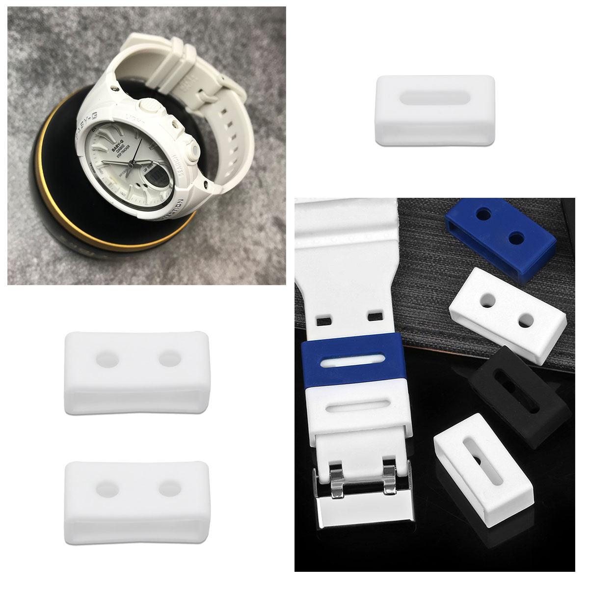 3Pcs Silicone Watch Band Loops - огляд і ціна Silicone Band Replacement