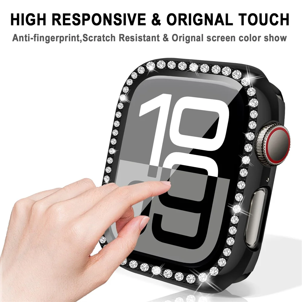 Glass+Diamond Case For Apple w - огляд і ціна Apple Smartwatch Accessories