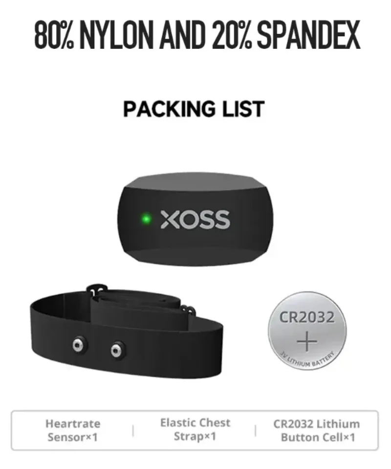 XOSS X2 Chest Strap Heart Sens - огляд і ціна Rugged Sport Strap