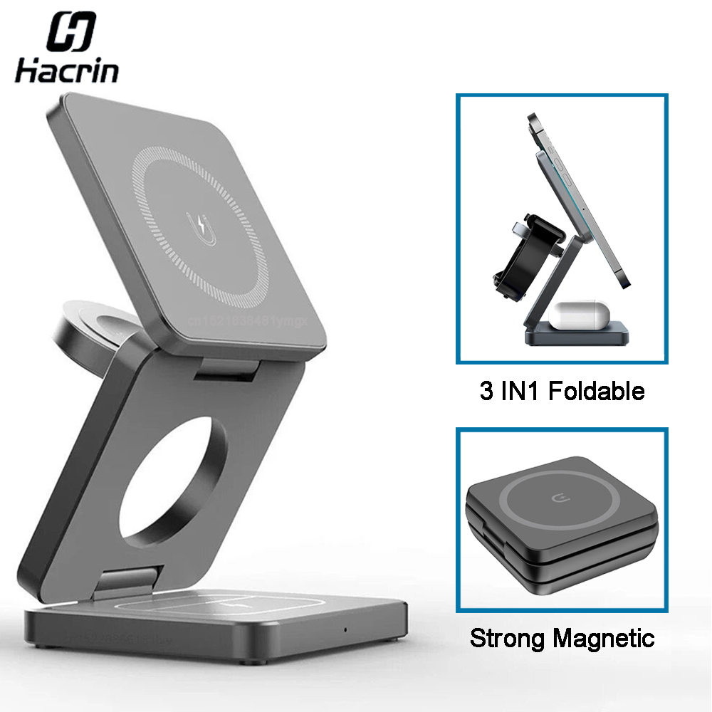 Wireless Charger 3 in 1 Foldab - огляд і ціна Smartwatch Ac