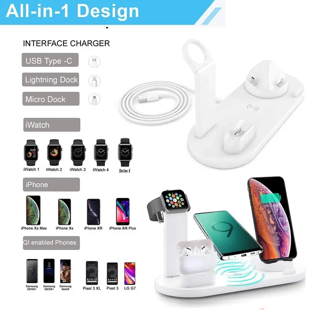 30W 7 in 1 Wireless Charger St - огляд і ціна Smartwatch Ac
