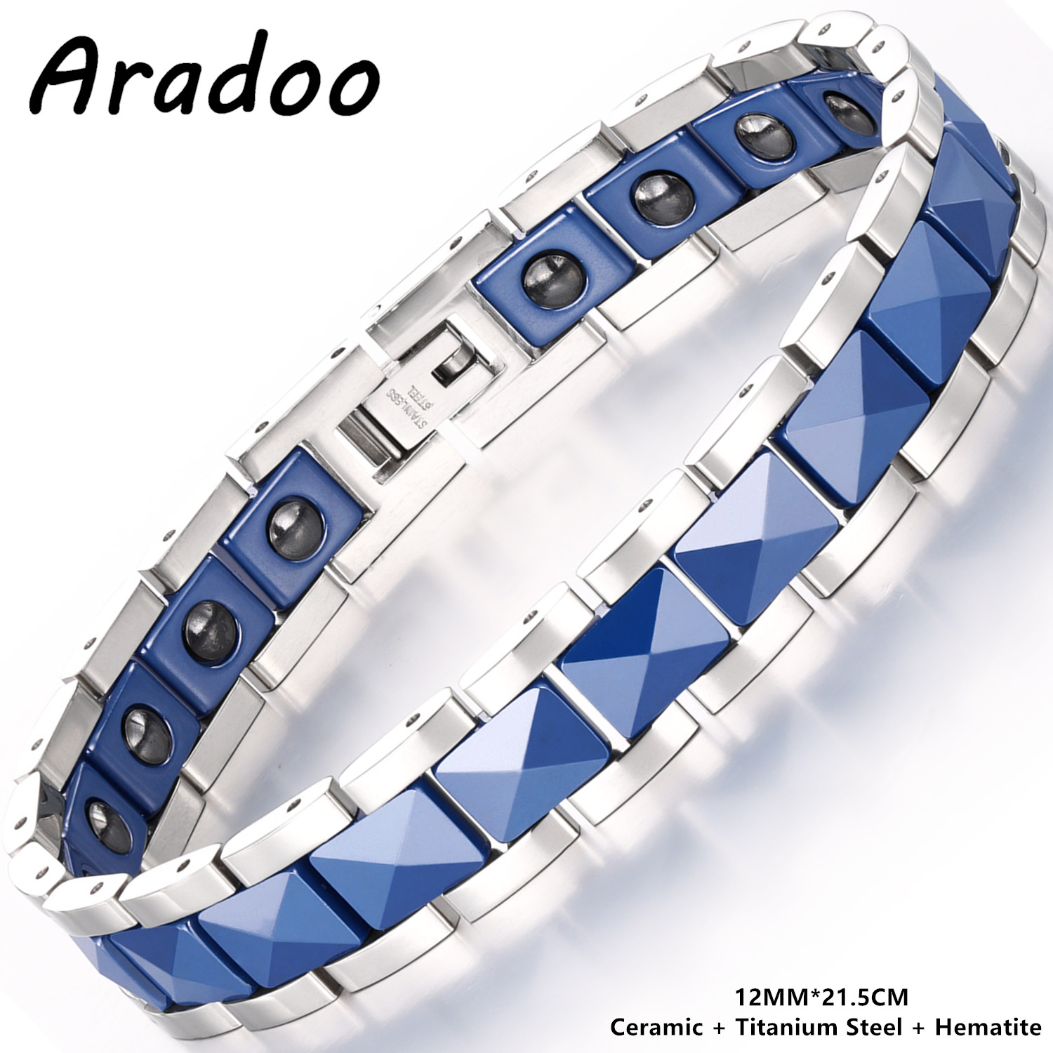 ARADOO Premium Ceramic Titaniu - огляд і ціна Ceramic Link Bracelet