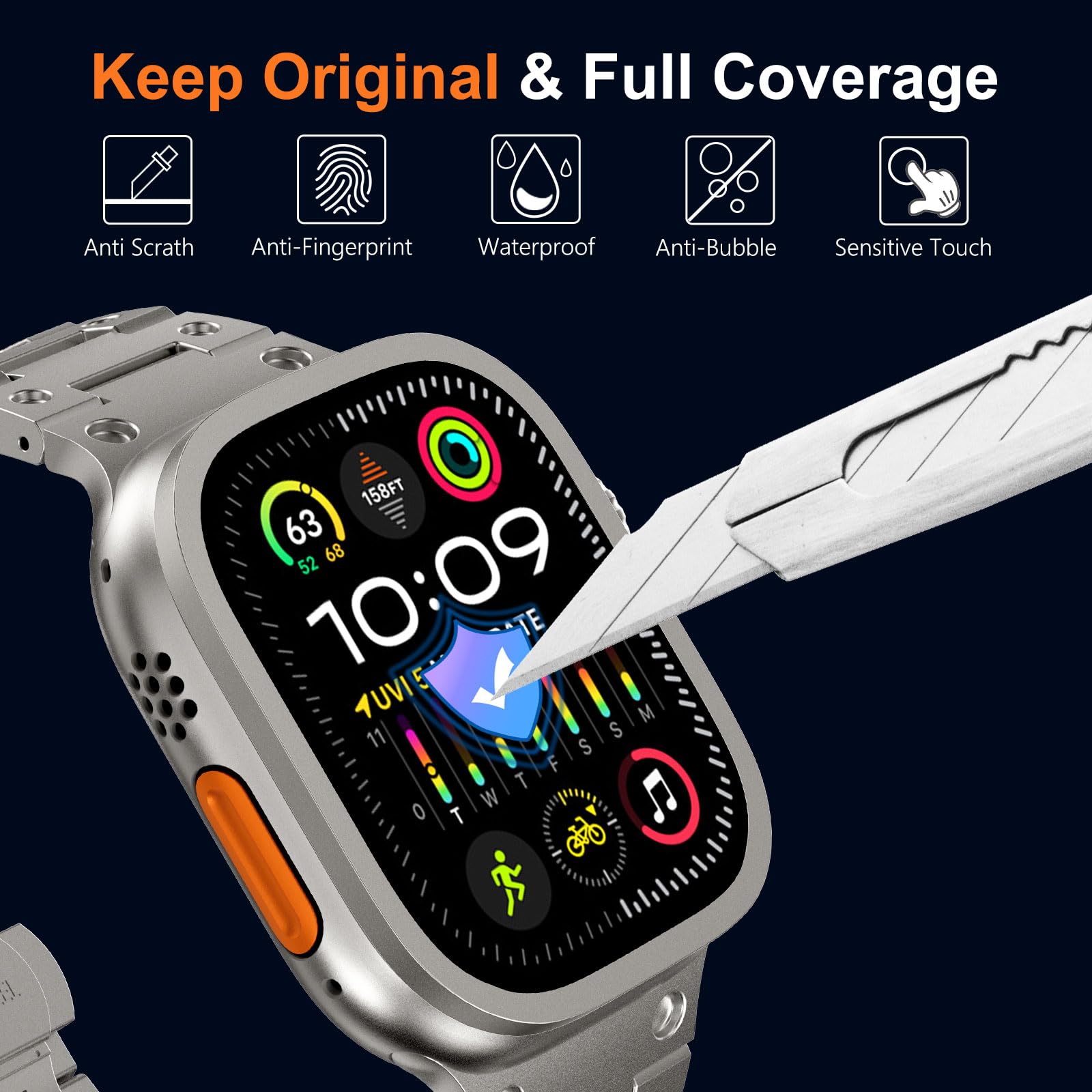 Tempered Glass for Apple Watch - огляд і ціна Smartwatch Watch Accessories For Women