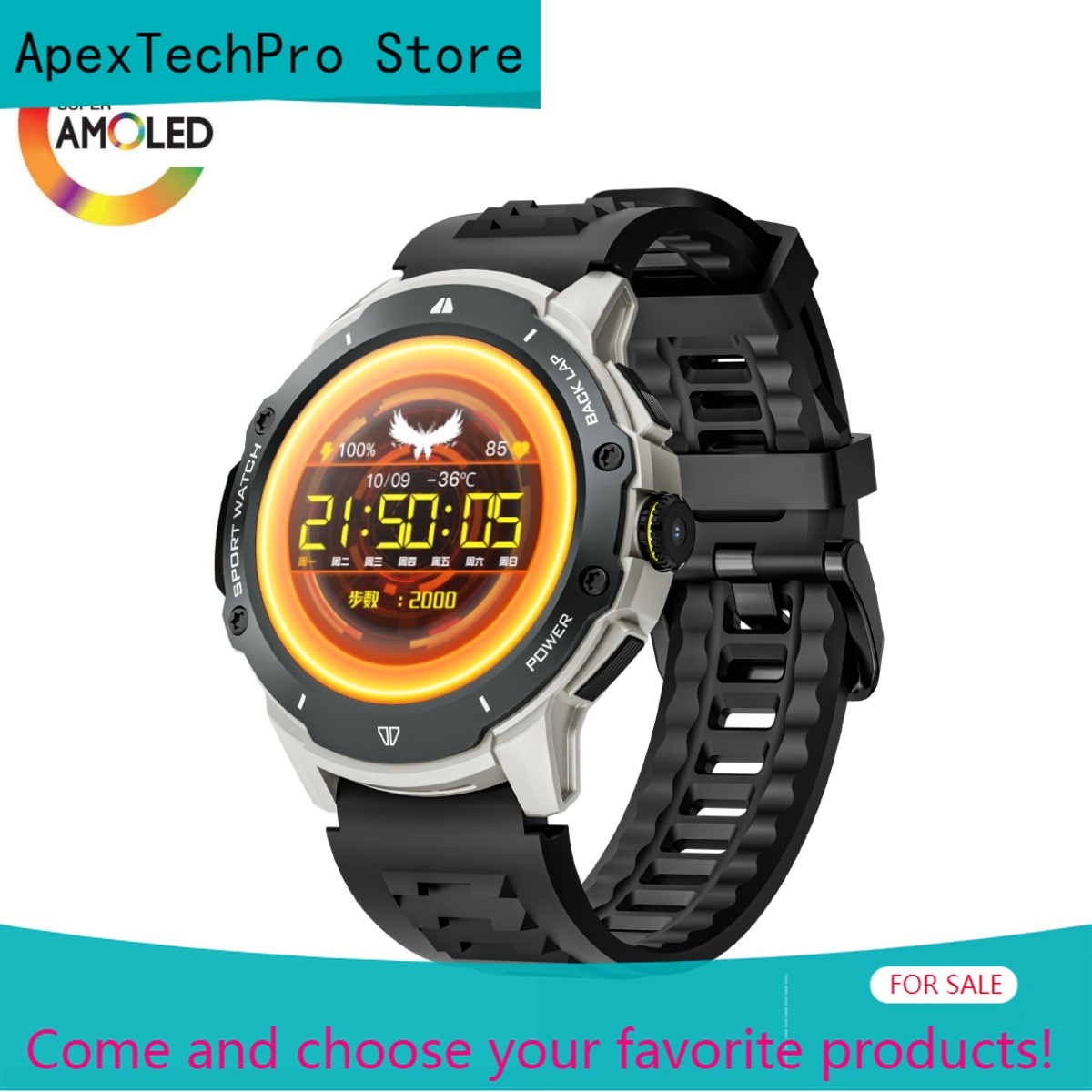 ApexTP8+128GB Smart Watch 1.43 - огляд і ціна Smartwatch Store