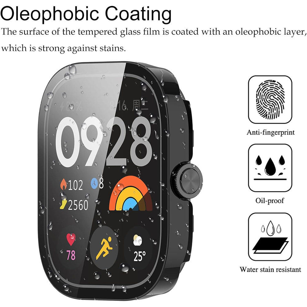Tempered Glass+Case For Xiaomi - огляд і ціна Smartwatch Watch Accessories For Women