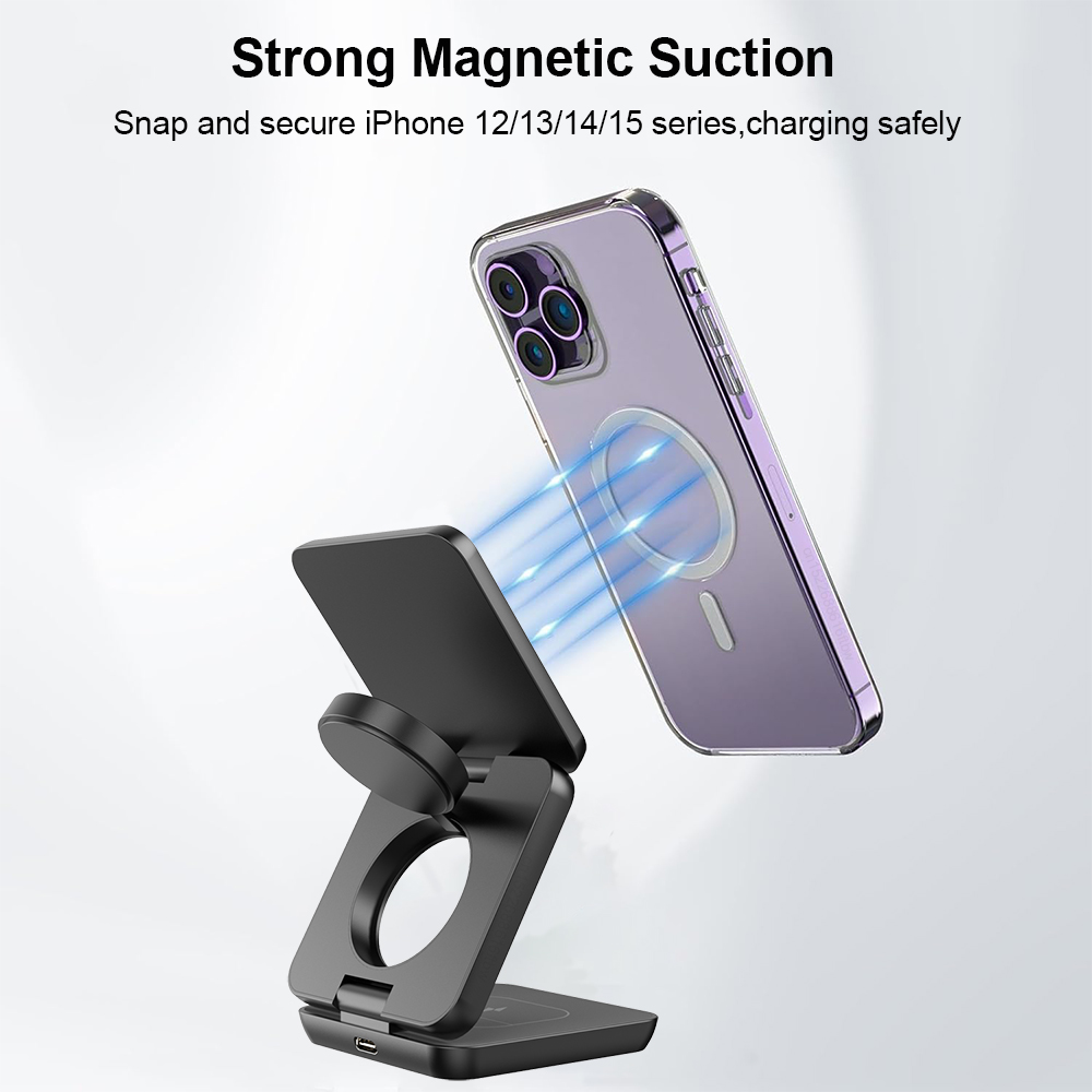 3 in 1 Foldable Magnetic Wirel - огляд і ціна Smartwatch Ac