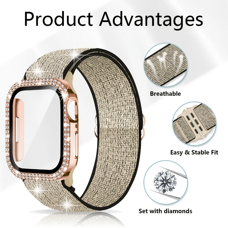 Band+Case for Apple Watch 45mm - огляд і ціна Smartwatch Watch Accessories For Women