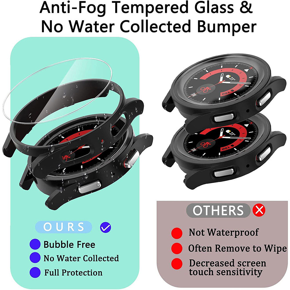 Cover+Tempered Glass for Samsu - огляд і ціна Accessories For Galaxy Watch 5