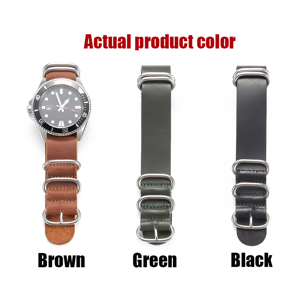 Vintage Genuine Leather Watch  - огляд і ціна Nylon Nato Strap