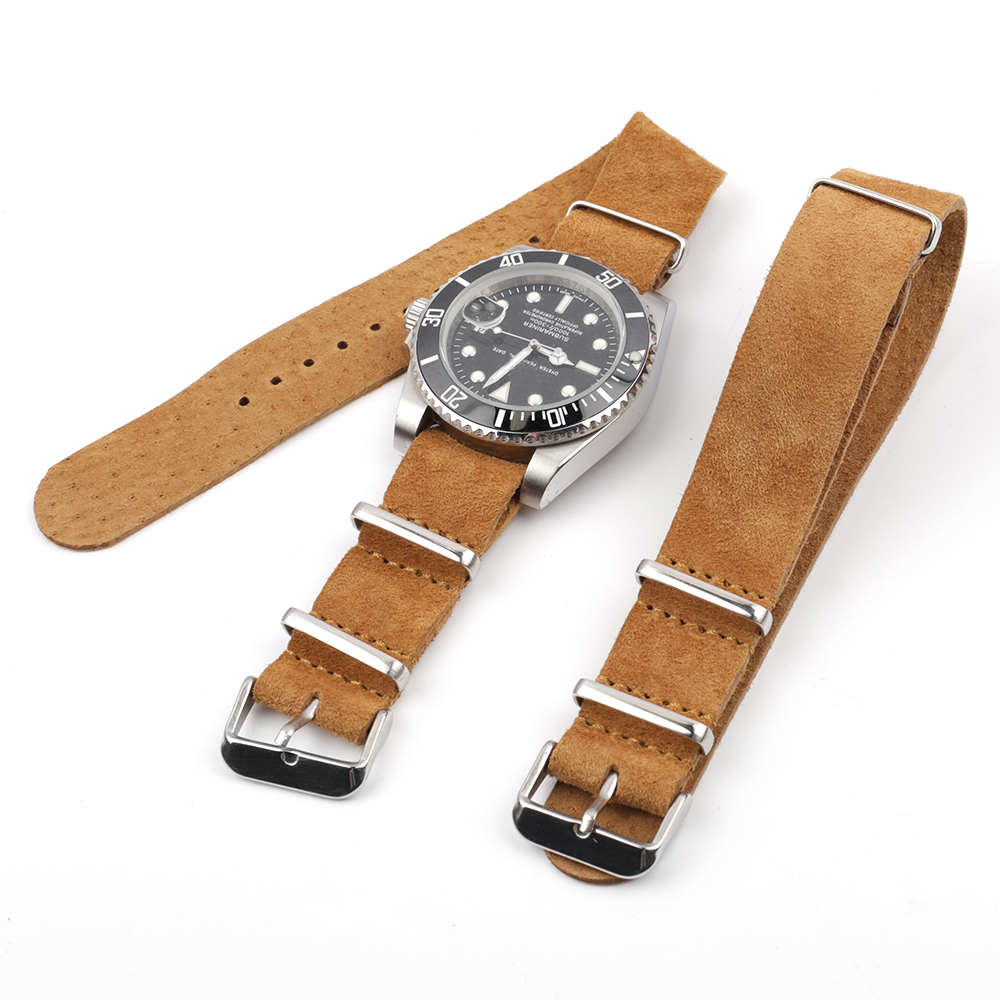 Soft Retro Suede Genuine Leath - огляд і ціна Nylon Nato Strap