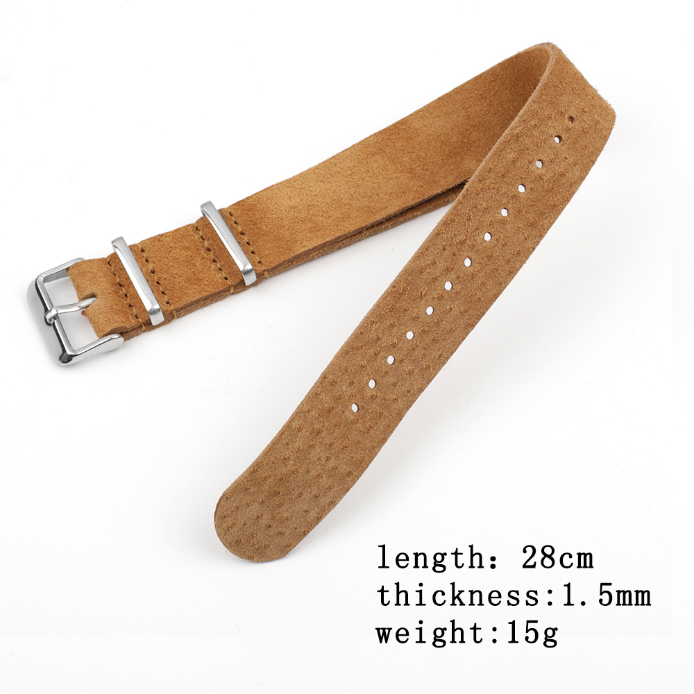 Soft Retro Suede Genuine Leath - огляд і ціна Nylon Nato Strap