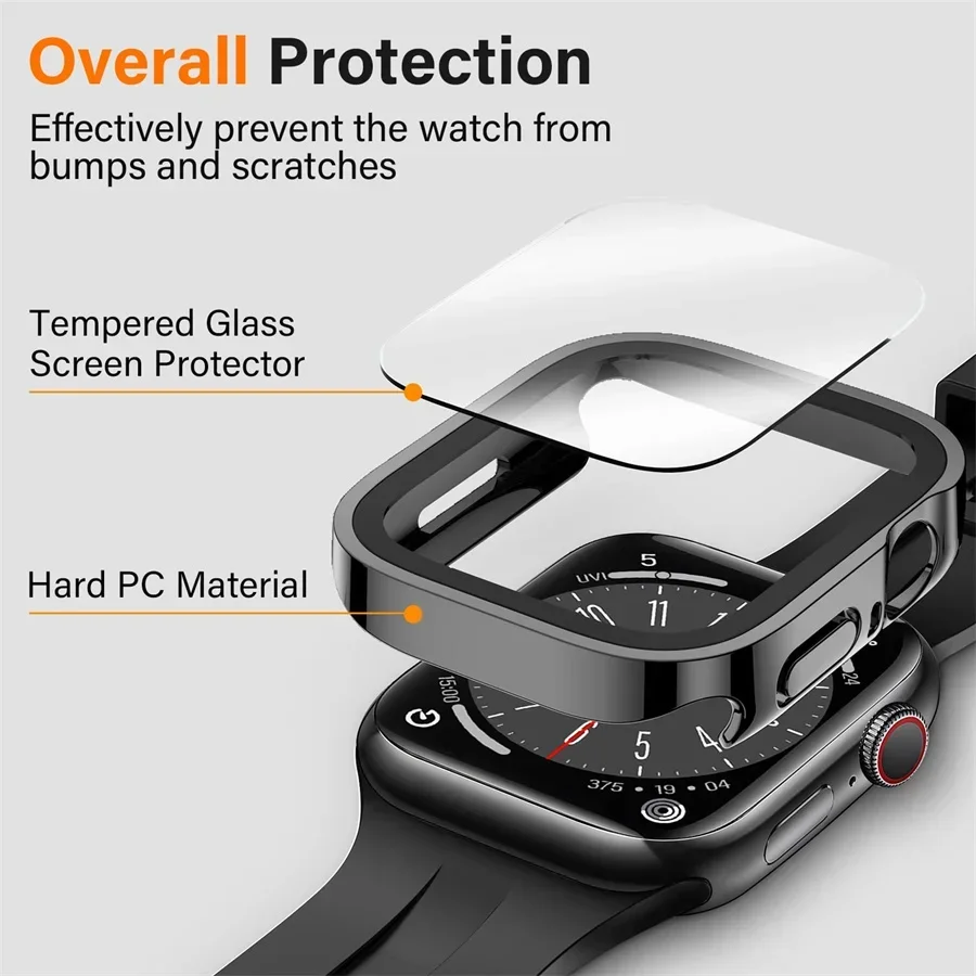 Glass+cover For Apple Watch ca - огляд і ціна Smartwatch Watch Accessories For Women