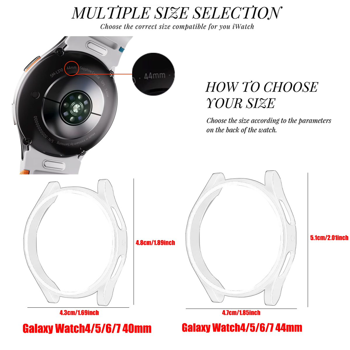Case for Samsung Galaxy Watch  - огляд і ціна Accessories For Galaxy Watch 5