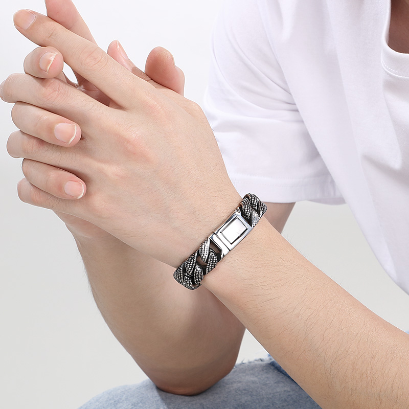 Kalen 19-21cm Long Stainless S - огляд і ціна Ceramic Link Bracelet