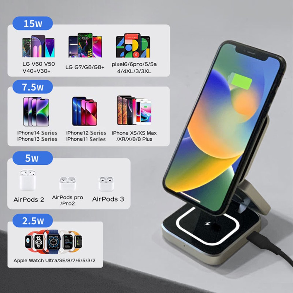 Foldable Magnetic Wireless Cha - огляд і ціна Smartwatch Ac