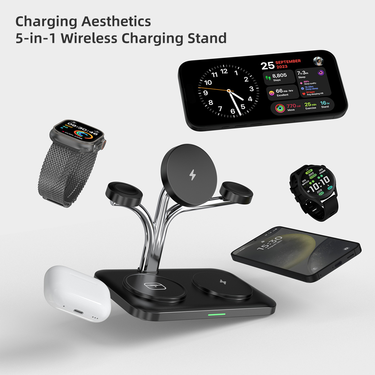 5 IN 1 Magnetic Wireless Charg - огляд і ціна Smartwatch Ac