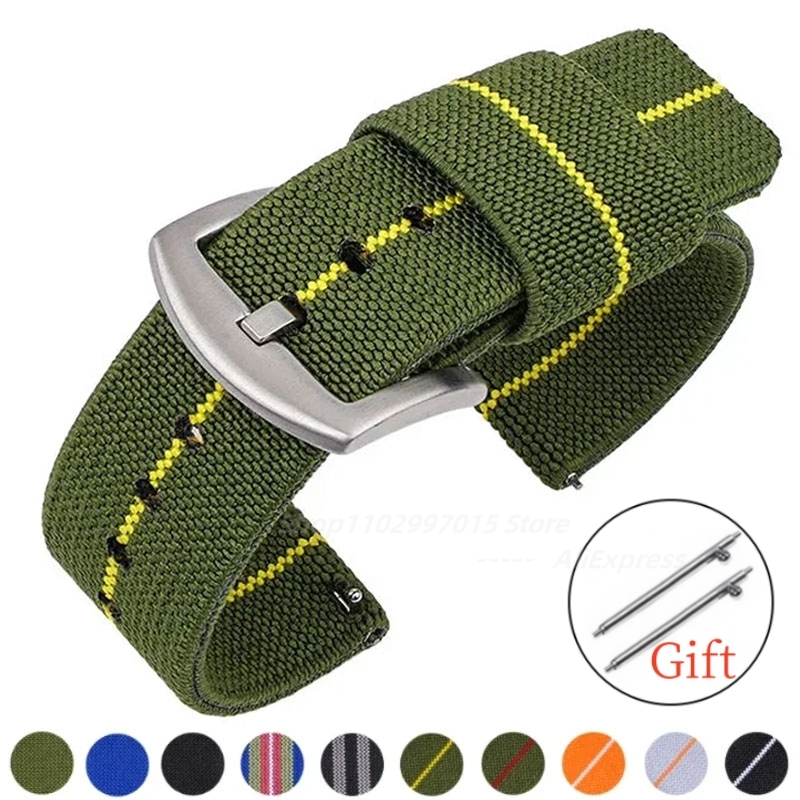 Nylon Watch Band 18mm 20mm 22m - огляд і ціна Nylon Nato Strap