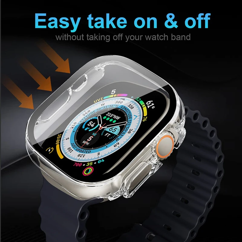 Glass+case For Apple Watch Ult - огляд і ціна Apple Smartwatch Accessories